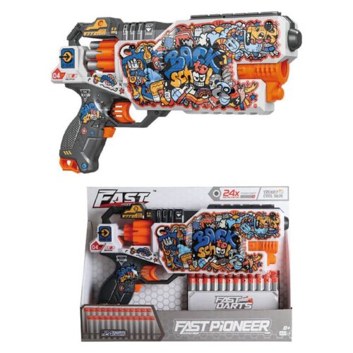 Lanzador de dardos Fast Pioneer con 24 dardos incluidos 25853