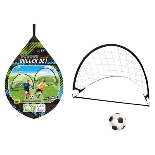 Portería pegable Camping Sports 2 en 1 con pelota 25864