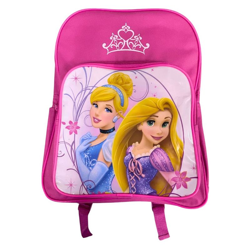 Disney Mochila Princesas Rapunzel y Cenicienta Rosa 82187