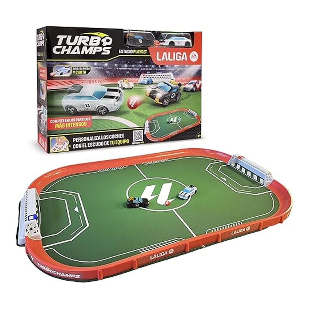 IMC Toys Turbo Champs LaLiga Estadio con 2 Coches 3+ Años 926455