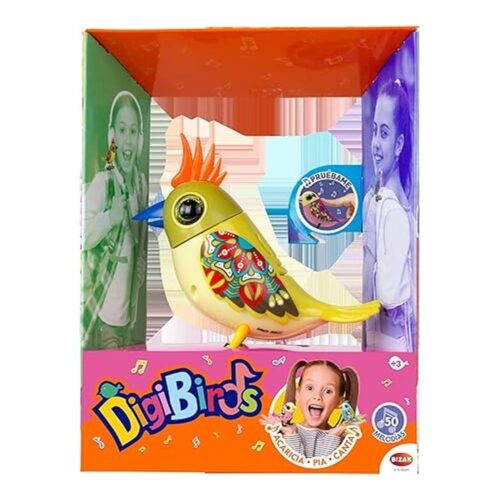 Bizak Digibirds Pájaro Interactivo Individual Mosquero Real 62008192-VDCRESTA