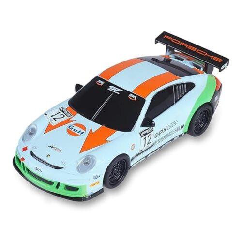 Scalextric Coche Pull Power Porsche 911 GT3 #12 Escala 1:43 P10507S300 [NO COMPATIBLE CON PISTAS SCALEXTRIC]