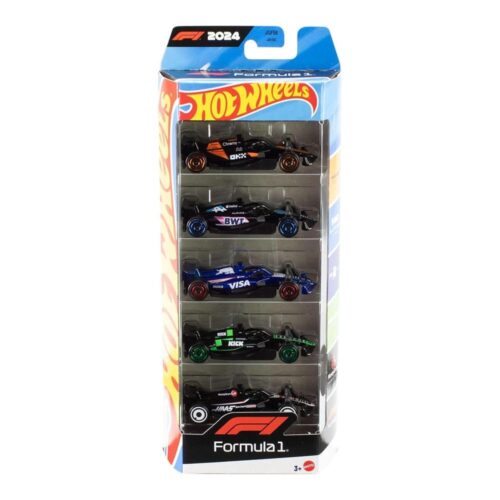 Hot Wheels Formula 1 Pack 5 Coches Metálicos Escala 1:64 JGF58