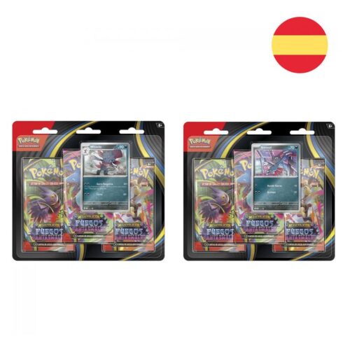 Blister de tres sobres refuerzo Pokémon Fuegos Fantasmales Modelos Surtidos PC10187