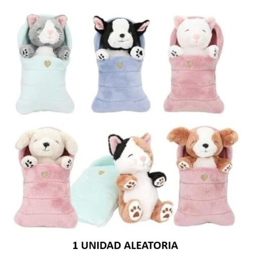 Depesche Peluche Perro y Gato Saco Dormir 12867 1 UNIDAD (SURTIDO)