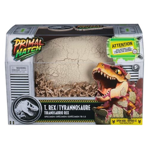 Huevo Dinosaurio T-Rex Primal Hatch con más de 100 sonidos y reacciones 6072462