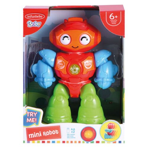 Mini Robot con luces, sonidos y movimientos Infunbebe 25873