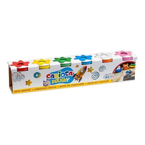 Carioca Pasta de Modelar Doughy 6 Botes 110 g 42179