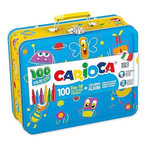 Carioca Rotuladores Superlavables Caja Metálica 100 Uds 42500