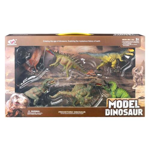 Set de seis dinosaurios prehistóricos Model Dinosaur 25280