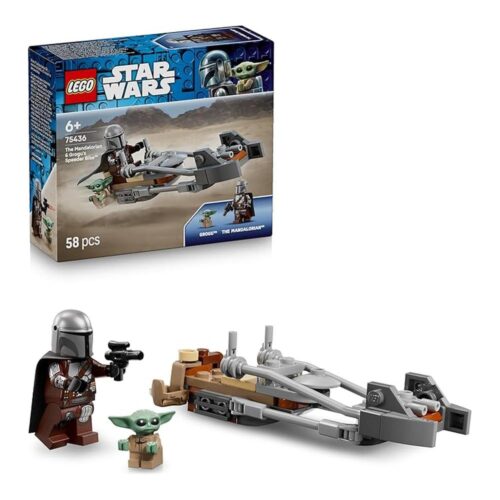 LEGO Star Wars Moto speeder del Mandaloriano y Grogu 75436