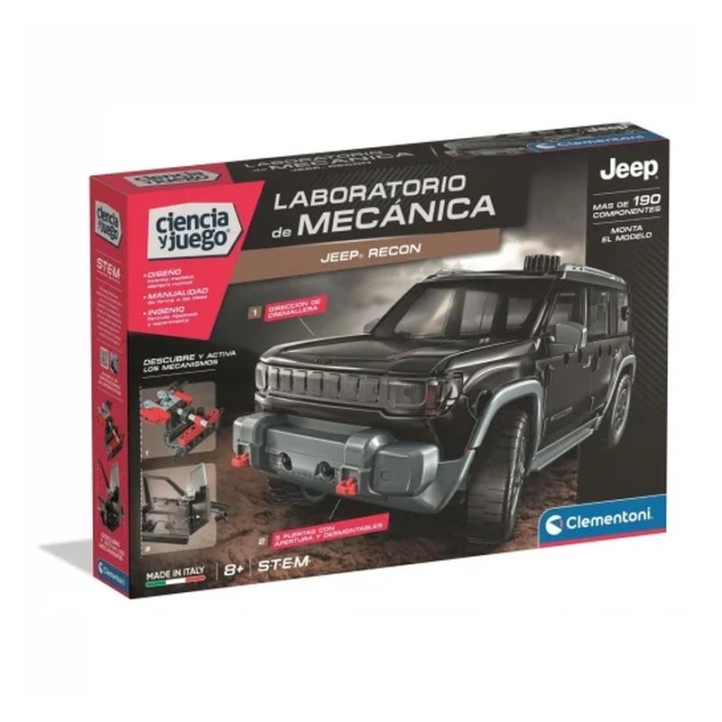 Clementoni Ciencia y juego Laboratorio de mecánica Jeep Recon 55622
