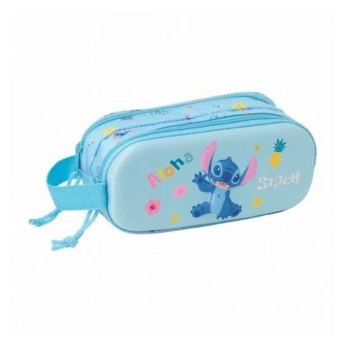 Safta portatodo doble cremallera 3D Stitch personaje de Disney 822554512