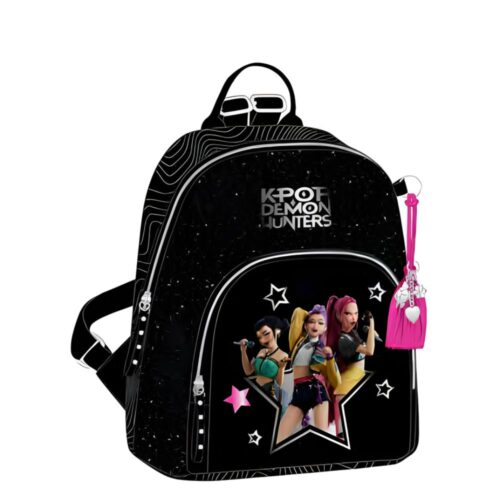 Safta Mini Mochila negra y fucsia Las guerreras K-pop Demon Hunters 642668846