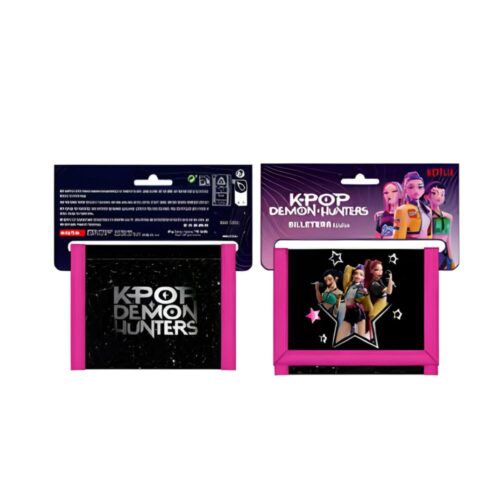 Safta Billetera negra y fucsia Las guerreras K-pop Demon Hunters 842668036
