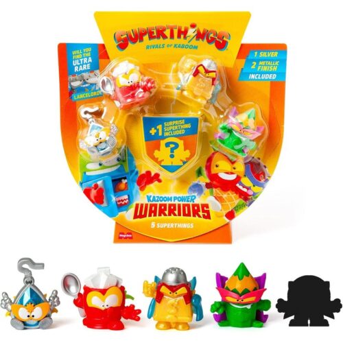 SuperThings Kazoom Power Warriors pack de 4+1 figuras modelo 1-6 pendiente PL CB/43530 1-6