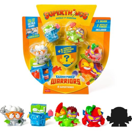 SuperThings Kazoom Power Warriors pack de 4+1 figuras modelo 2-6 nido PL CB/43554 2-6