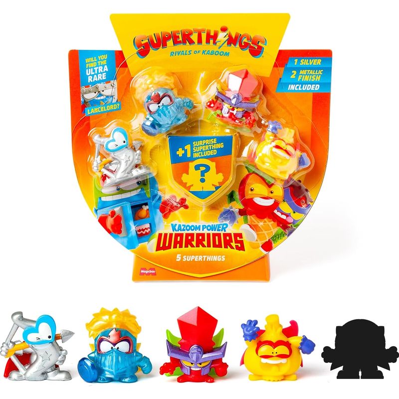 SuperThings Kazoom Power Warriors pack de 4+1 figuras modelo 3-6 arco PL CB/43578 3-6