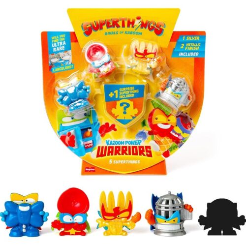 SuperThings Kazoom Power Warriors pack de 4+1 figuras modelo 5-6 jaula PL CB/43592 5-6