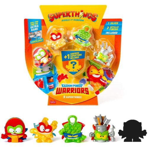 SuperThings Kazoom Power Warriors pack de 4+1 figuras modelo 6-6 flechas PL CB/43639 6-6