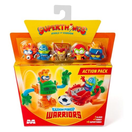 SuperThings Kazoom Power Warriors action pack rojo 2-4 Magic Box CB/43691 rj 2-4