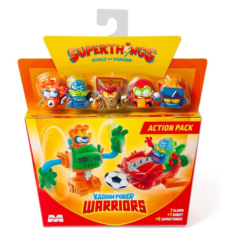 SuperThings Kazoom Power Warriors action pack rojo 2-4 Magic Box CB/43691 rj 2-4