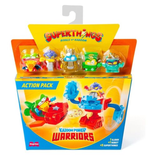 SuperThings Kazoom Power Warriors action pack azul 3-4 Magic Box CB/43714 az 3-4
