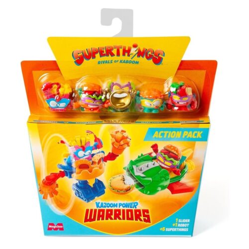 SuperThings Kazoom Power Warriors action pack celeste 4-4 Magic Box CB/43738 ce 4-4