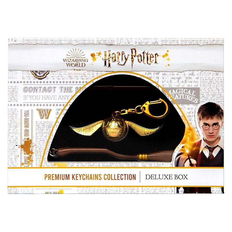 Harry Potter pack de 3 llaveros aleatorios en caja formato deluxe Bizak 64118350 BIZAK