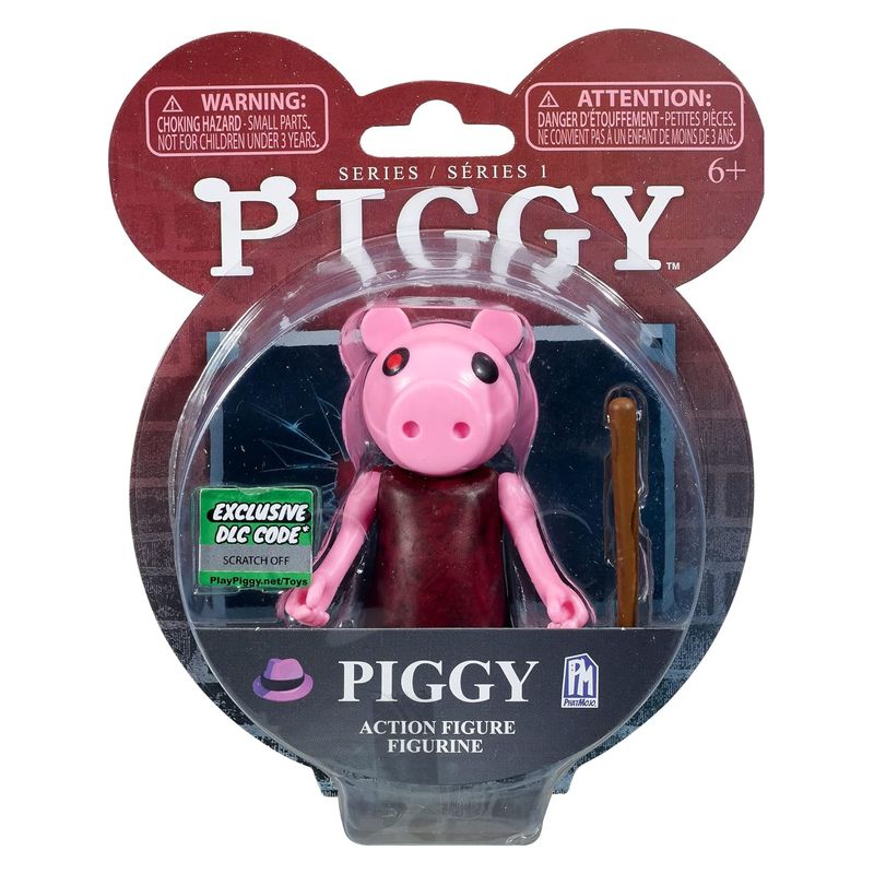 Piggy figura 10 cm con palo de madera del famoso videojuego de terror Bizak 64238045 BIZAK