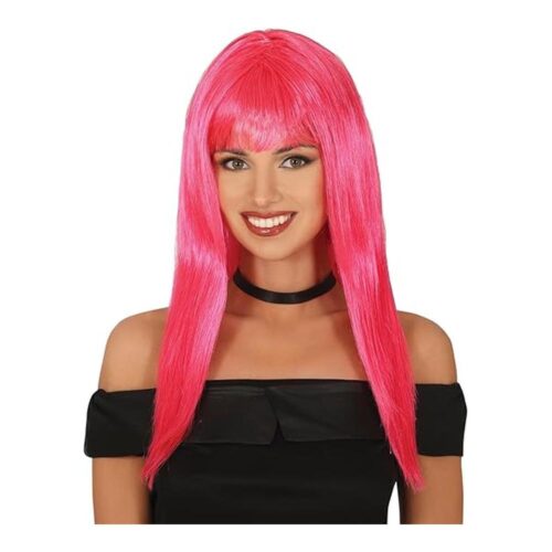 Guirca Peluca Melena Rosa 120 g 4462