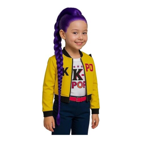 Guirca Peluca Infantil Mystic Braid Morada 48180
