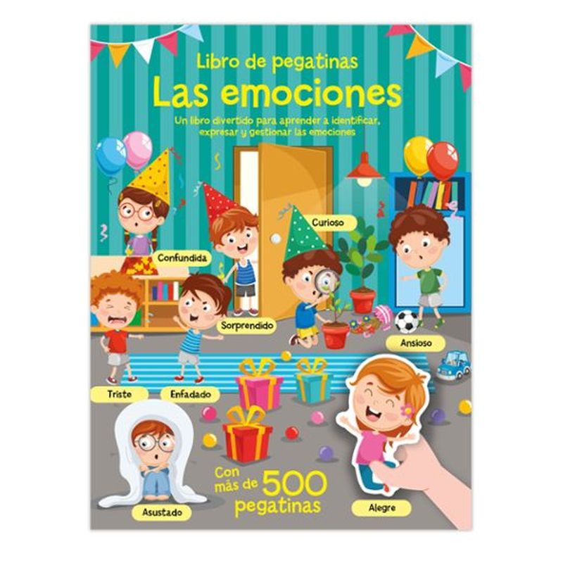 Libro con 500 pegatinas para diseñar las emociones y aventuras CAD141-6