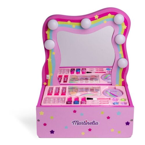 Aquarius Cosmetics Martinelia tocador de maquillaje con espejo y luces 85110