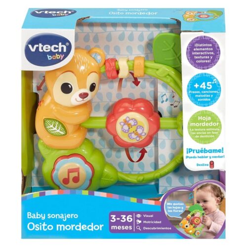 Vtech baby sonajero osito mordedor para bébes con frases y sonido 80-586922