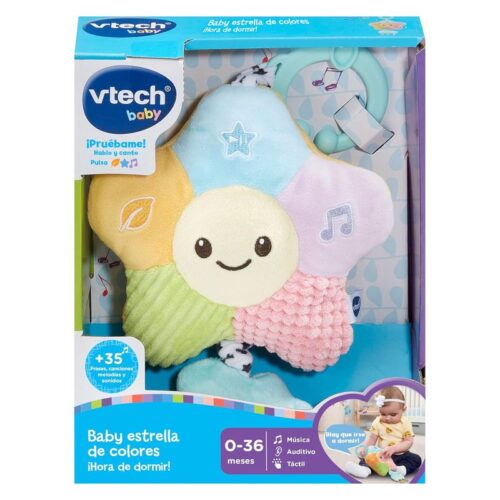 Vtech estrella de colores ¡Hora de Dormir! juguete con diferentes texturas y canciones 80-587222