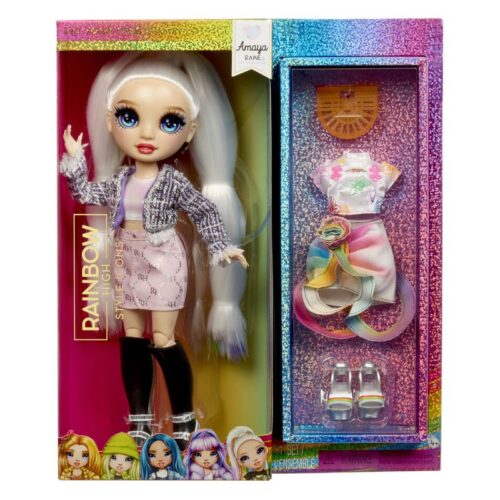 MGA Rainbow High Muñeca Amaya Style Icons Fashion Dolls pelo de color blanco 431640