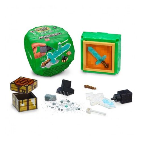 MGA Miniverse bola sorpresa Minecraft con herramientas y accesorios del videojuego 557272