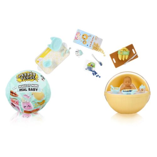 MGA Miniverse bola sorpresa Baby Food set para crear tu propia mini comida para bebés 571261