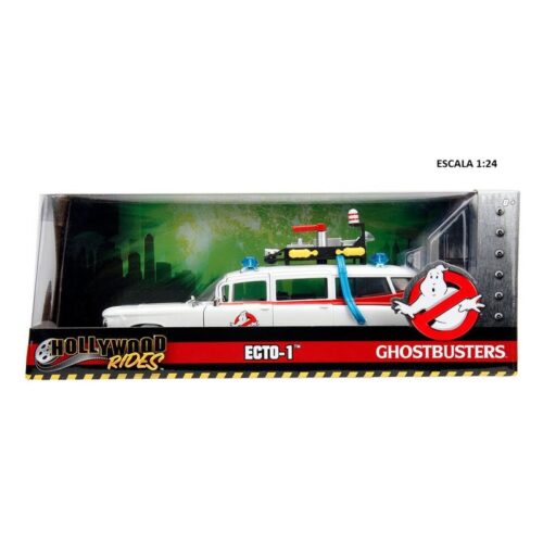 Simba coche Jada los cazafantasmas Ecto-1 con detector de fantasma réplica metal escala 1:24 9399731314R0