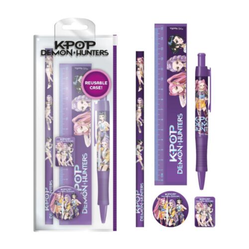 Set de papelería K-Pop Demon Hunters con estuche y útiles escolares SR2511456