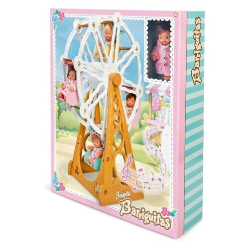 Famosa Barriguitas set de noria musical con movimiento y sonido incluye bebe 700016655
