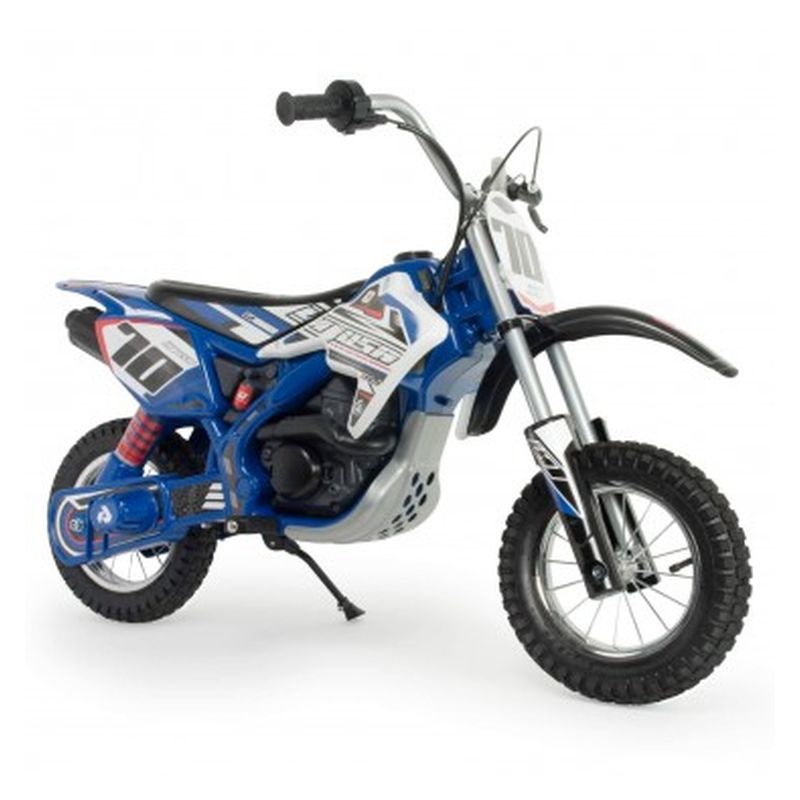Injusa moto de bateria X-Treme Blue Fighter 24V con ruedas hinchables 6832