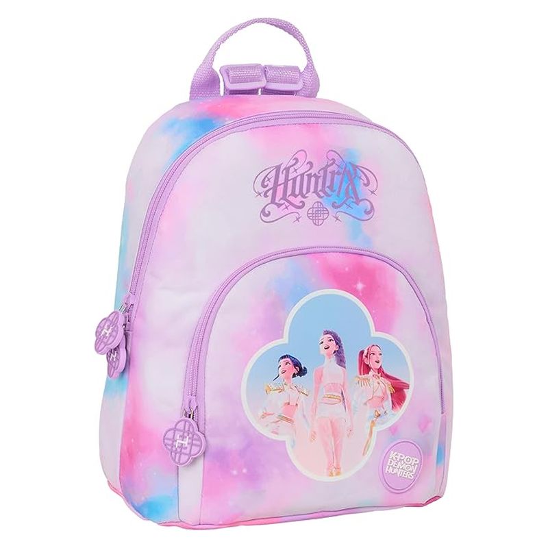 Safta mochila escolar de las K-POP con 3 compartimentos en color rosa 642669846