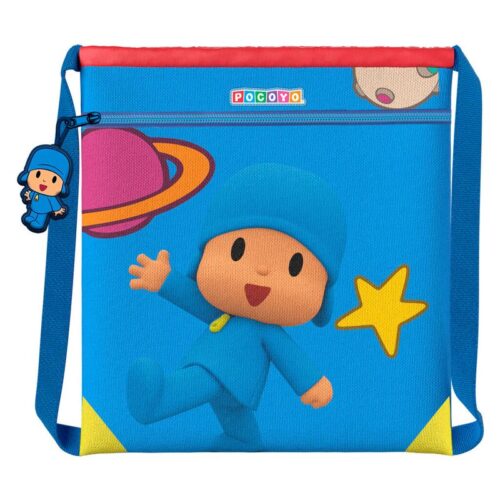 Saco con cremallera y llavero Pocoyó 35cm CYP MC21-03PY