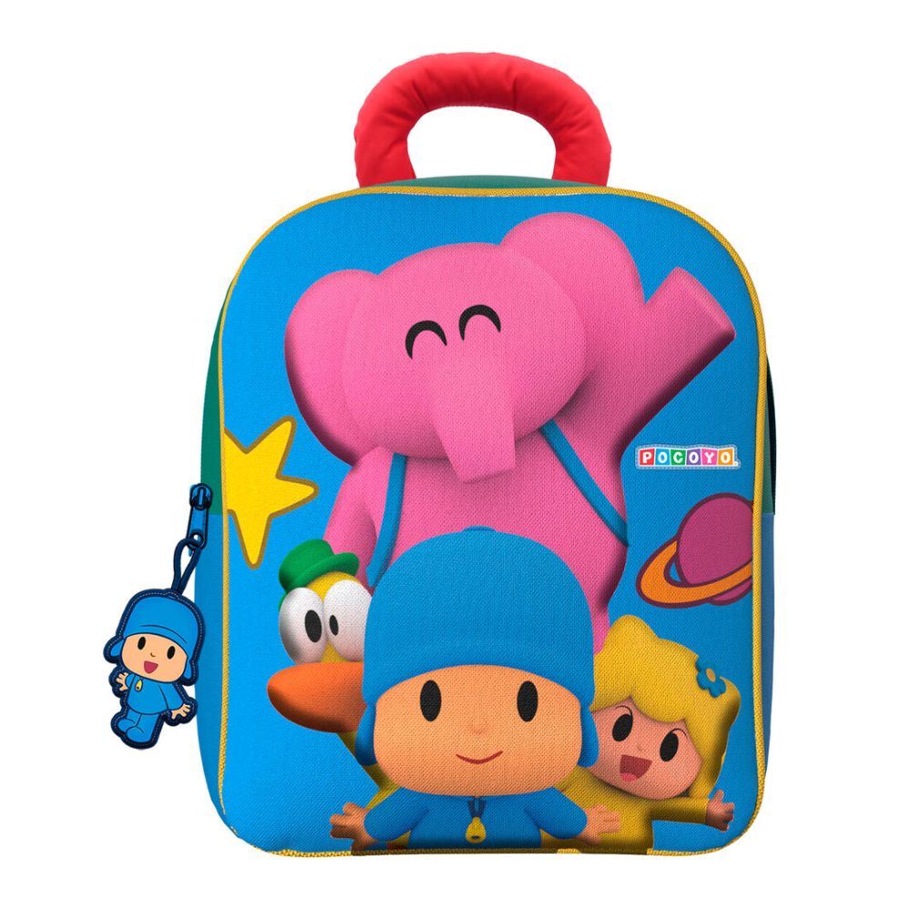 Mochila 3D azul Pocoyó y sus amigos 32cm CYP MC21-04PY