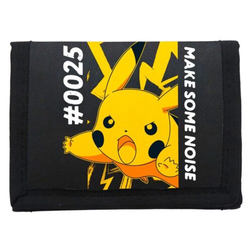 Billetera Pikachu Pokémon negra #25 Make Some Noise CYP BR20-41PK