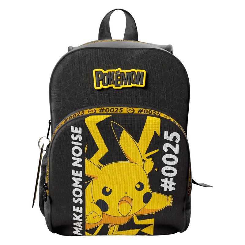 Mochila Pikachu Twilight Champions Pokemon 30cm negra MC20-44PK