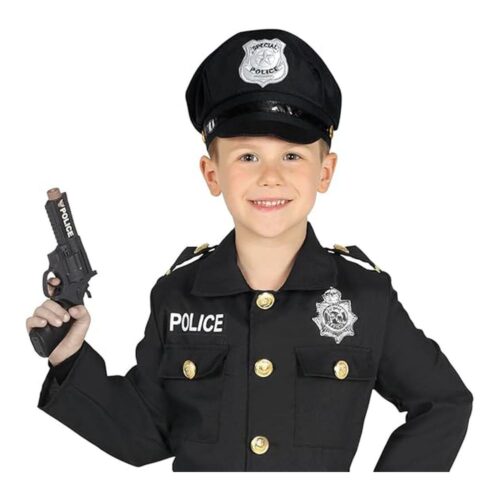 Guirca Gorra de Policía Infantil Negra 13875