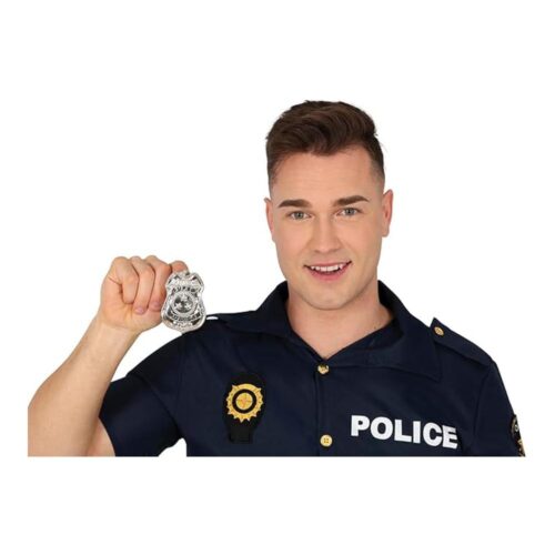 Guirca Placa de Policía Metálica Accesorio 7 cm 17983